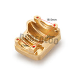 2pcs Brass Diff Cover Front and Rear Axles Housing Cover for 1/10 RC Crawler Car TRX4 TRX6