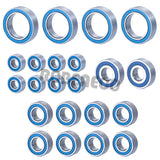 22PCS Blue Ball Bearing Kit for Team Associated B6.2 1/10 Scale 2WD Off Road Competition Buggy Bearings Upgrade Parts