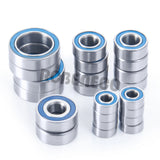 22PCS Blue Ball Bearing Kit for Team Associated B6.2 1/10 Scale 2WD Off Road Competition Buggy Bearings Upgrade Parts