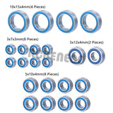 22PCS Blue Ball Bearing Kit for Team Associated B6.2 1/10 Scale 2WD Off Road Competition Buggy Bearings Upgrade Parts