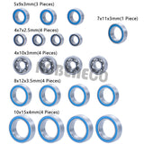 20PCS Rubber Sealed Complete Ball Bearing Kit for Team Losi Mini 8ight Buggy & 8T Truggy