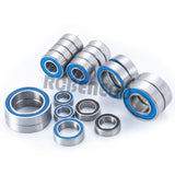 19PCS Rubber Sealed Bearing Kit for TRAXXAS 4Tec 2.0 Ford GT 4-Tec VXL AWD Chassis Upgrade Parts