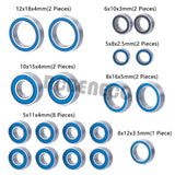 19PCS Rubber Sealed Bearing Kit for TRAXXAS 4Tec 2.0 Ford GT 4-Tec VXL AWD Chassis Upgrade Parts