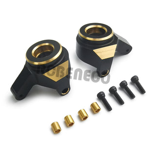 2 Pieces Brass Inner Portal Drive Housing Steering Knuckle Counterweight for AXIAL SCX24