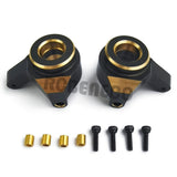 2 Pieces Brass Inner Portal Drive Housing Steering Knuckle Counterweight for AXIAL SCX24