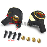 2 Pieces Brass Inner Portal Drive Housing Steering Knuckle Counterweight for AXIAL SCX24