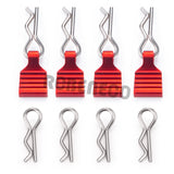 4pcs RC Body Clips R Pins 30-Degree Angle RC Clips with Pull Tabs for 1/24 Axial SCX24 RC Crawler Car