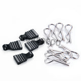 4pcs RC Body Clips R Pins 30-Degree Angle RC Clips with Pull Tabs for 1/24 Axial SCX24 RC Crawler Car