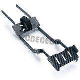 Carbon Fiber Car Frame Girder Side Frame Chassis Rails with Battery Tray Mounting Holder for Traxxas TRX4