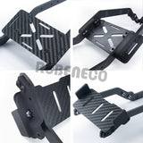 Carbon Fiber Car Frame Girder Side Frame Chassis Rails with Battery Tray Mounting Holder for Traxxas TRX4