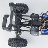 Carbon Fiber Car Frame Girder Side Frame Chassis Rails with Battery Tray Mounting Holder for Traxxas TRX4