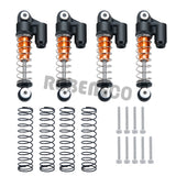 4PCS Metal Shock Absorber Damper with Springs for 1/24 RC Crawler Car