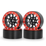 4pcs Metal Alloy 1.9" Beadlock Wheel Rims for Axial SCX10 D90 CC01TRX4