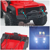 Front & Rear LED Lights Spotlights for Traxxas TRX-4M Bronco Defender 1/18 RC Crawler Upgrade Parts